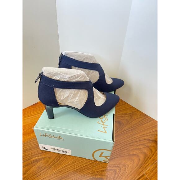 NIB Lifestride Giovanna 2 True Navy High Heels Size 9.5 - Picture 4 of 10